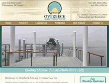 Tablet Screenshot of overbeckmarine.com